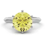 Кольцо с желтым муассанитом Marietta Yellow 3,6 карат thumbnail