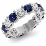 4.4 CTW Sapphire Wedding Band "Zarina" thumbnail