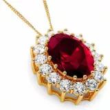 Кулон Princess Diana Ruby 10 карат thumbnail