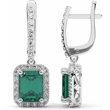 Серьги Bertha Emerald 5,8 карата