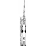 1.2 CTW Moissanite Circle Pendant "Amy" thumbnail