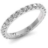 0.7 CTW Moissanite Wedding Band "Arina" thumbnail