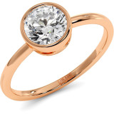 1 CTW Bezel Moissanite Engagement Ring "Bezet" thumbnail