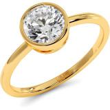 1 CTW Bezel Moissanite Engagement Ring "Bezet" thumbnail