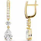 8.4 CTW Moissanite Earrings "Kelly" thumbnail