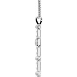 Кулон с муассанитом крест Sixteen Stone 0,3 карата thumbnail