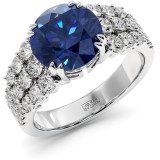4.1 CTW Sapphire Engagement Ring "Stella" thumbnail