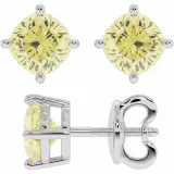 Серьги с желтыми муассанитами Lois Yellow 2,6 карата thumbnail