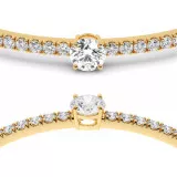 2.5 CTW Moissanite Bangle Bracelet "Teresa" thumbnail