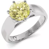1.9 CTW Yellow Moissanite Engagement Ring "Daphie" thumbnail