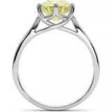 1.9 CTW Yellow Moissanite Engagement Ring "Daphie" thumbnail