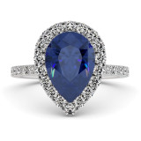 2.8 CTW Pear Sapphire Ring "Layla" thumbnail