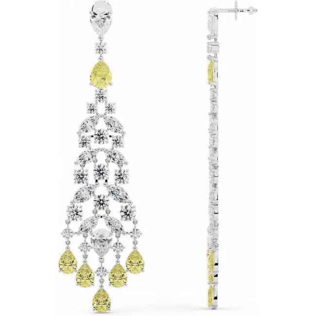 Серьги Rainfall Yellow 28 карат