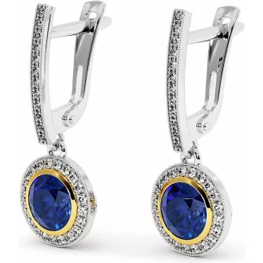 Серьги Inga Sapphire 2,9 карата