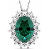 Кулон Princess Diana Emerald 8,7 карата thumbnail
