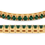 4.6 CTW Emerald Tennis Bracelet "Jasmine" thumbnail