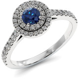 0.8 CTW Sapphire Engagement Ring "Irma" thumbnail