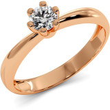 0.25 CTW Moissanite Engagement Ring "Nora" thumbnail