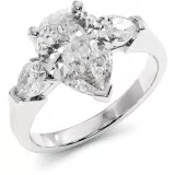 2.5 CTW Moissanite Engagement Ring "Pear" thumbnail