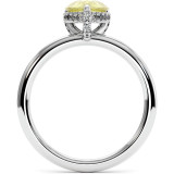 1.6 CTW Yellow Moissanite Engagement Ring "Pellet" thumbnail
