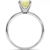 1 CTW Yellow Princess Moissanite Engagement Ring "Novo" thumbnail