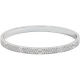 2.4 CTW Moissanite Bracelet "Love" thumbnail