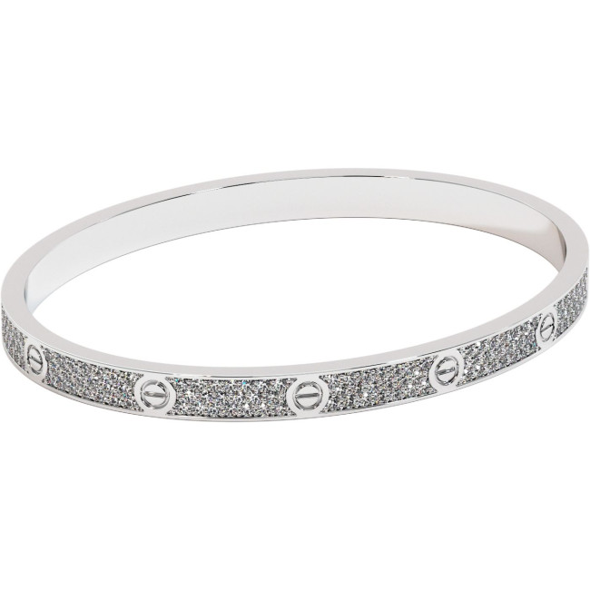 2.4 CTW Moissanite Bracelet "Love"