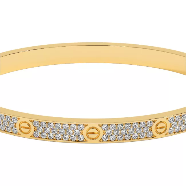 2.4 CTW Moissanite Bracelet "Love"