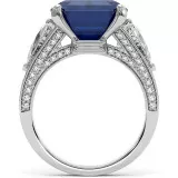 14 CTW Emerald Cut Sapphire Engagement Ring "Luxury" thumbnail
