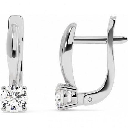 Серьги с застежкой-рычагом из муассанита в ОАЭ